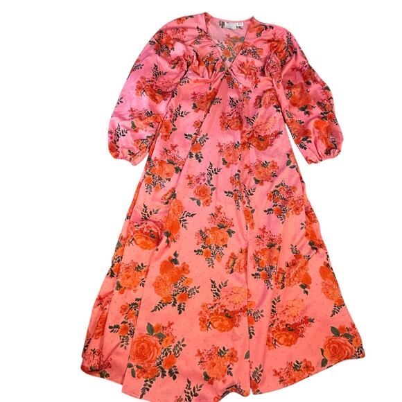 ASOS Design Pink Floral Maxi - Size 4 - Picture 14 of 15